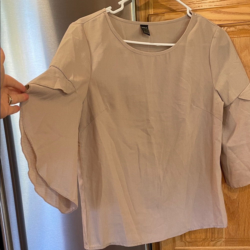 SHEIN Light Brown Women's Blouse